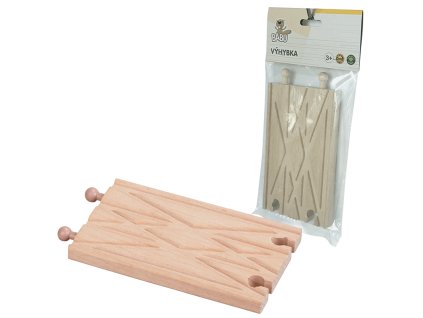 BABU vláčky - Dvoukolej rovná 15 cm