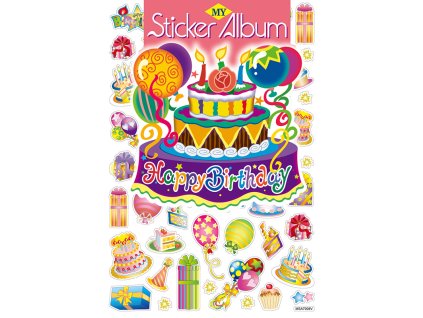 Album + samolepky 50 ks - NAROZENINOVÁ PÁRTY