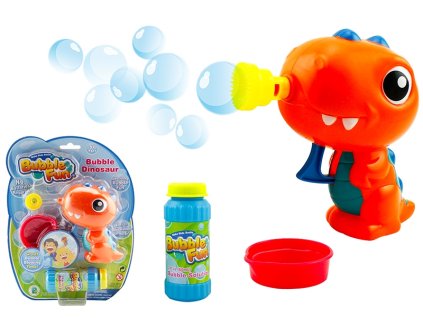 Bubble Fun Bublifuk Dinosaurus s náplní 60 ml - oranžový