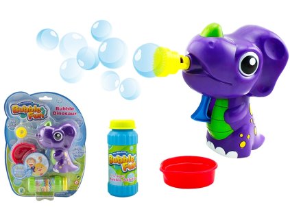 Bubble Fun Bublifuk Dinosaurus s náplní 60 ml - fialový