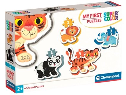 Clementoni - Moje první puzzle 4v1 Safari (2,3,4,5 dílků)