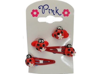 PINK - Sada sponky a gumičky do vlasů BERUŠKA