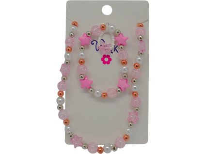 SET Náhrdelník a náramek - Perly a hvězdy