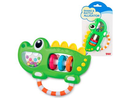 HAP-P-KID Chrastítko pro miminka - Krokodýl