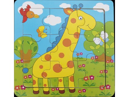 BABU - Edukativní puzzle- Žirafa