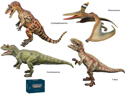 Dinosauří svět - figurka H05 4 druhy