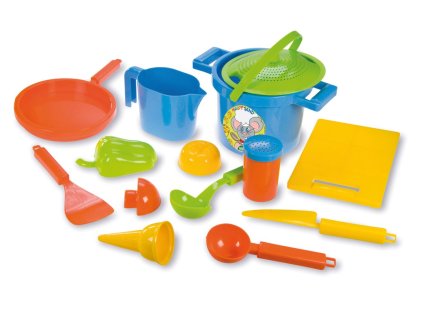 Lena Plastová sada nádobí na písek 14 dílů