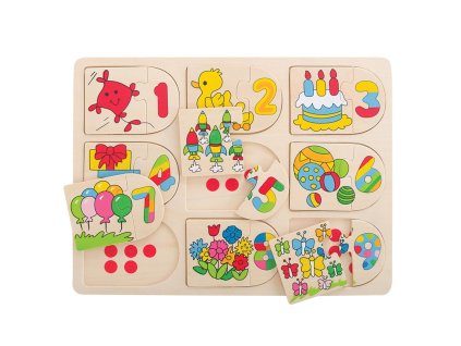 Bigjigs Toys Obrázkové počítací puzzle