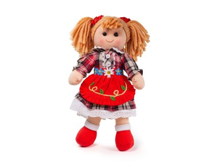 Bigjigs Toys Látková panenka Mandie 34 cm