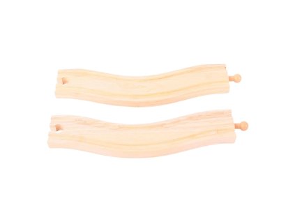 Bigjigs Rail Obloukové koleje 22 cm 2 ks