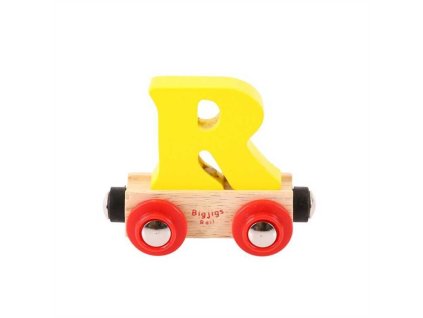 Bigjigs Rail Vagónek dřevěné vláčkodráhy - Písmeno R