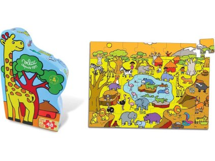 Vilac Dřevěné puzzle Savana