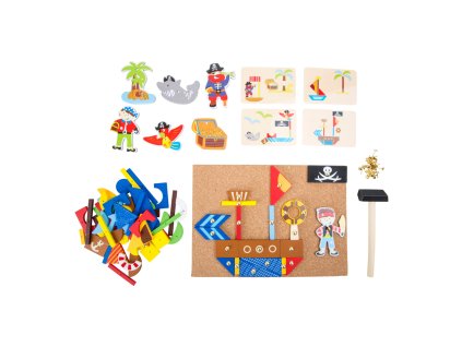 small foot Dřevěná kreativní hra Piráti