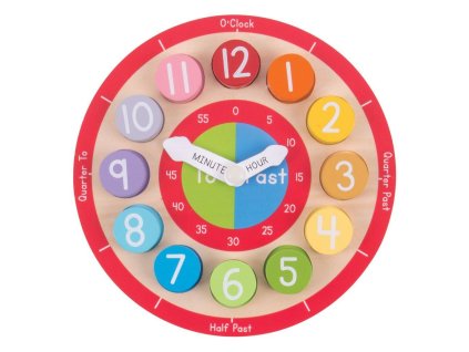 Bigjigs Toys Edukativní hodiny anglické