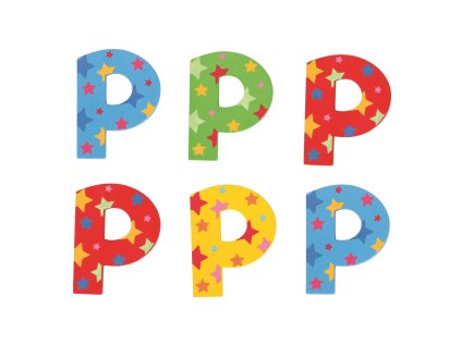 Bigjigs Toys Hvězdičkové písmenko P