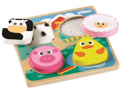 Tidlo Senzorické puzzle farma