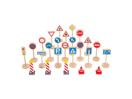 small foot Dopravní značky sada 25 dílů