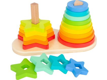 small foot Nasazovací věž duha Duo