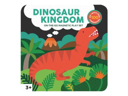Petit Collage Magnetická hrací sada - dinosauři