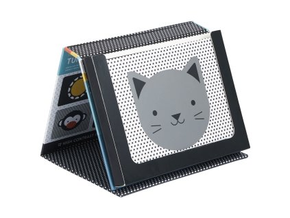 Petit Collage Čas na bříšku -  zrcátko s obrázky Peekaboo