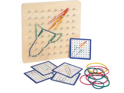 small foot Dřevěná deska Geoboard