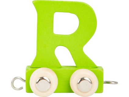 small foot Dřevěný vláček barevná abeceda písmeno R