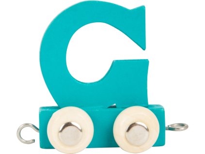 small foot Dřevěný vláček barevná abeceda písmeno G