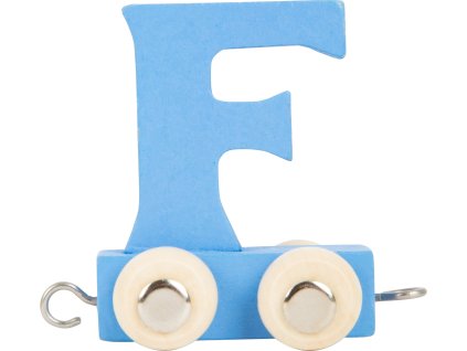 small foot Dřevěný vláček barevná abeceda písmeno F