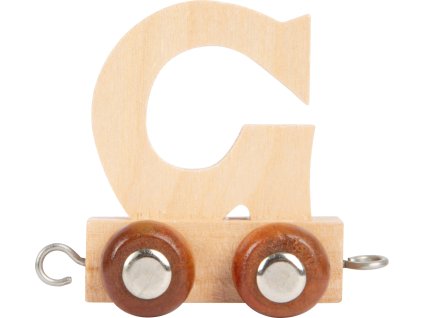 small foot Dřevěný vláček vláčkodráhy abeceda písmeno G