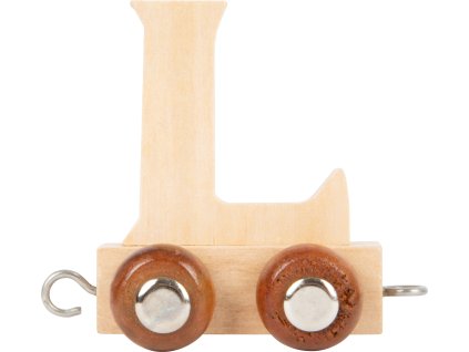 small foot Dřevěný vláček vláčkodráhy abeceda písmeno L