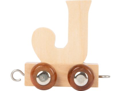 small foot Dřevěný vláček vláčkodráhy abeceda písmeno J