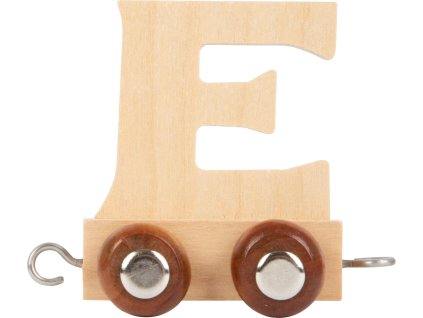 small foot Dřevěný vláček vláčkodráhy abeceda písmeno E