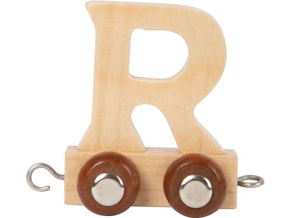 small foot Dřevěný vláček vláčkodráhy abeceda písmeno R