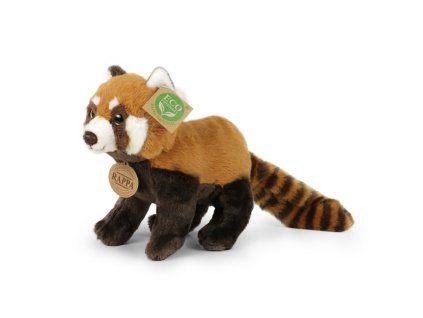 Rappa Plyšová panda červená 20 cm  ECO-FRIENDLY