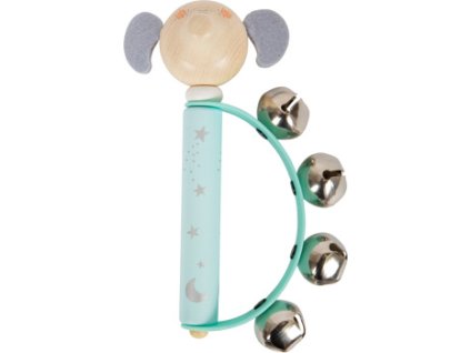 small foot Pastelová tamburina 1 ks modrá