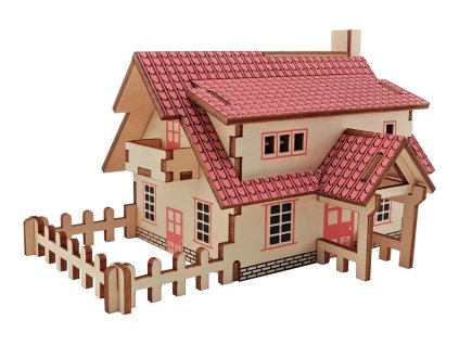 Woodcraft Dřevěné 3D puzzle Ranč