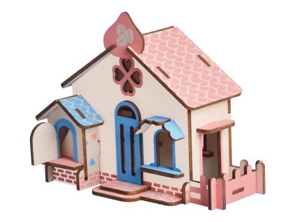 Woodcraft Dřevěné 3D puzzle Čokoládový dům