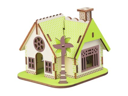Woodcraft Dřevěné 3D puzzle Dům Ellie