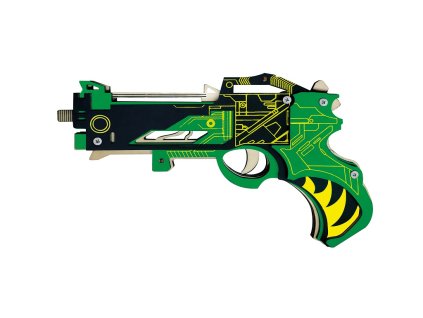 Woodcraft Dřevěné 3D puzzle Zbraň na gumičky Virbius