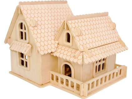 Woodcraft Dřevěné 3D puzzle Evropská vila A
