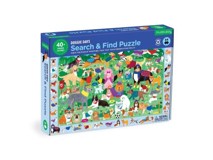 Mudpuppy Puzzle skládej a hledej "Psí den" 64 dílů