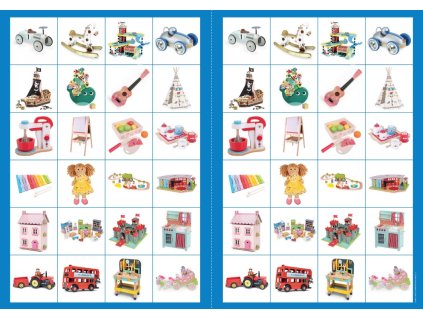 2Kids Toys Papírové pexeso dřevěné hračky