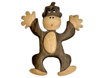 2Kids Toys Dřevěná magnetka velká Opice