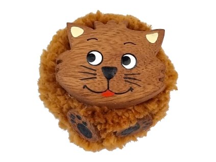2Kids Toys Dřevěná magnetka velká pompon Kočka