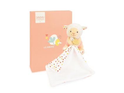Doudou Plyšová ovečka s dečkou 11 cm