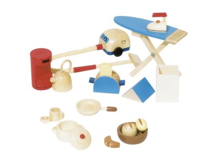 Goki Dřevěné doplňky do domečku pro panenky