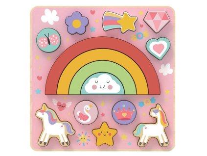 2Kids Toys Balanční puzzle Unicorn 2 v 1