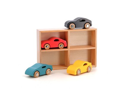 Vilac Sada 4 dřevěných autíček Super Vilacity