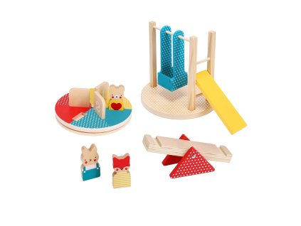 Petit Collage Dřevěná sada Na hřišti