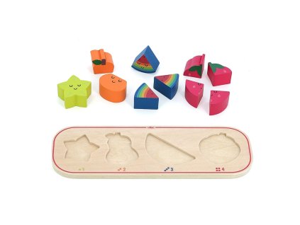 Vilac Vkládací puzzle Učím se počítat ovoce Sarah Betz